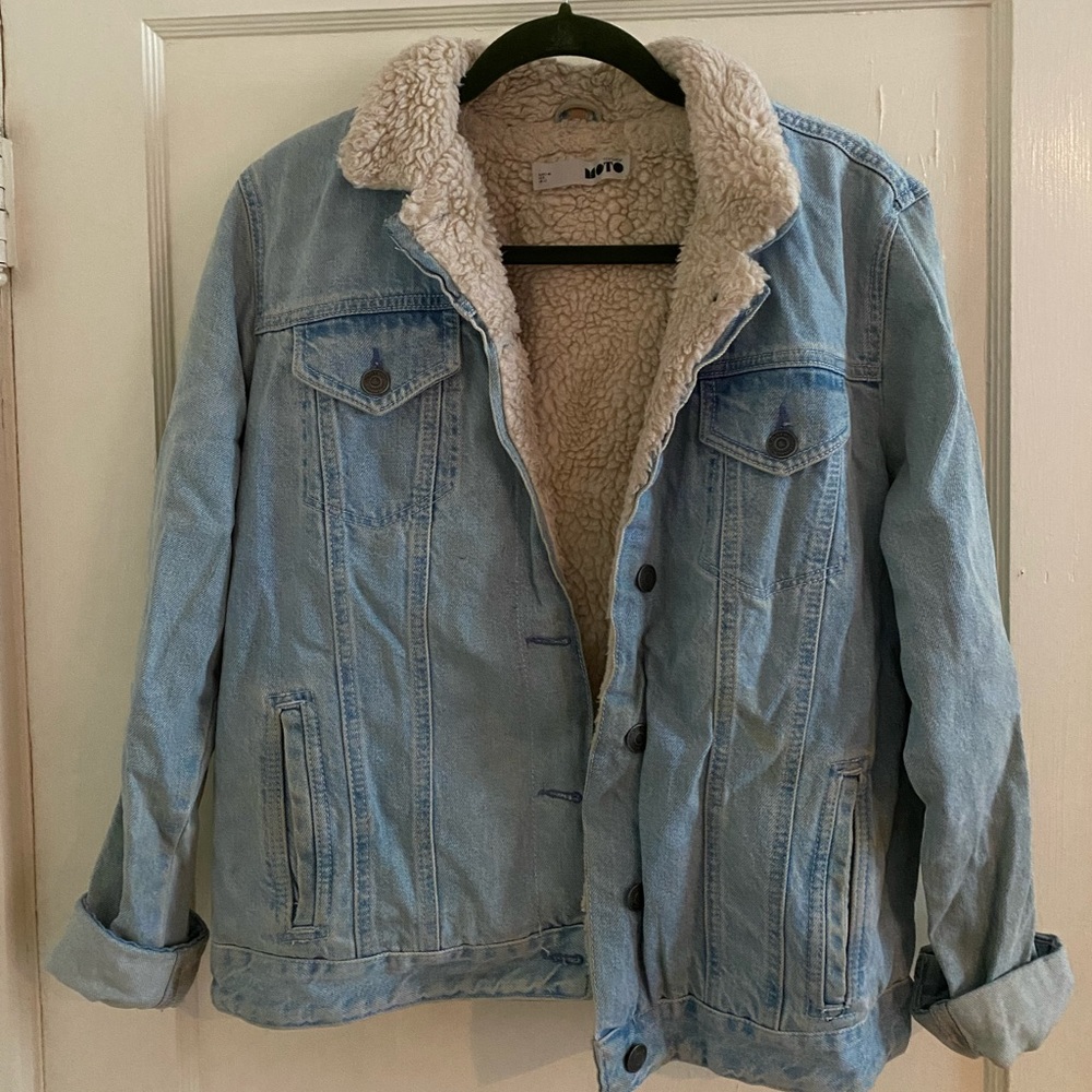 Lined Denim Jacket. Sz 8